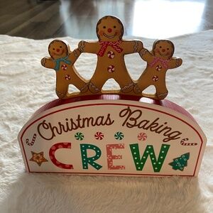 Christmas Baking Crew Home Decor Sign